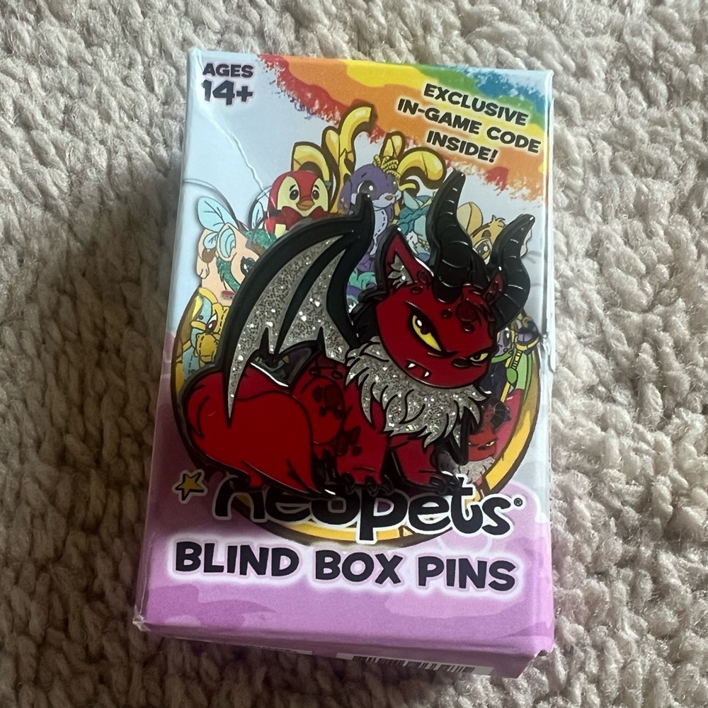 Neopets Enamel Pin Darigan Wocky WITH CODE